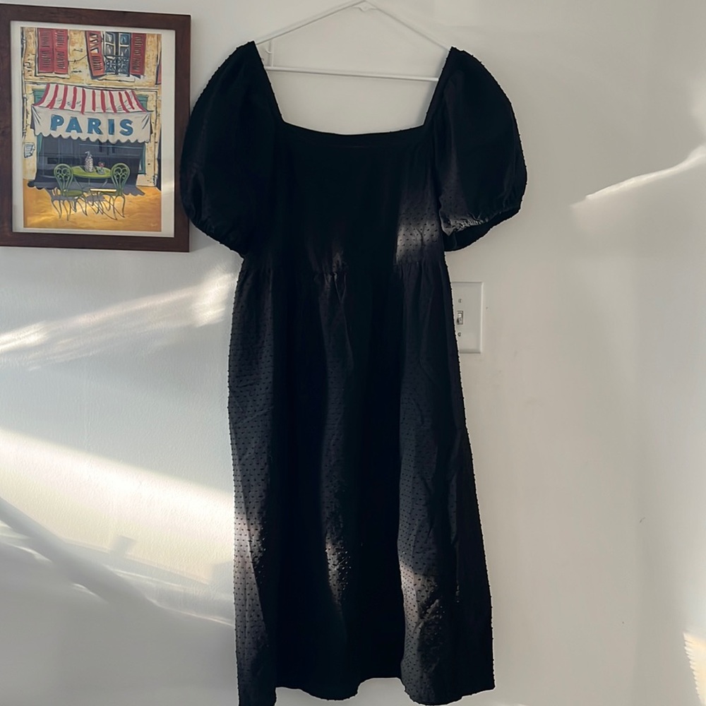 A New Day Black Puff Sleeve Maxi Dress